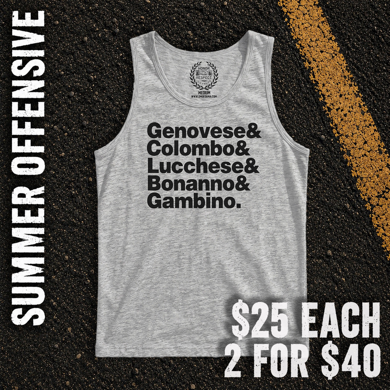 Five Families Athletic Heather Tank Top
