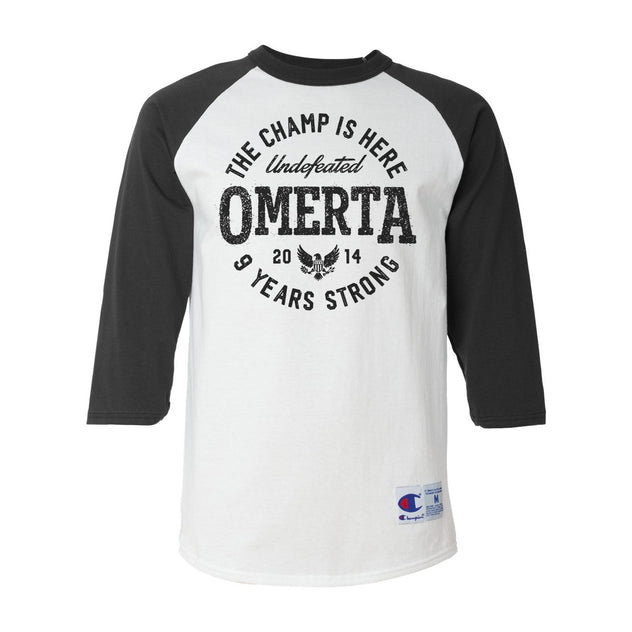 CLEARANCE The Champ Is Here Raglan Shirt X-LARGE