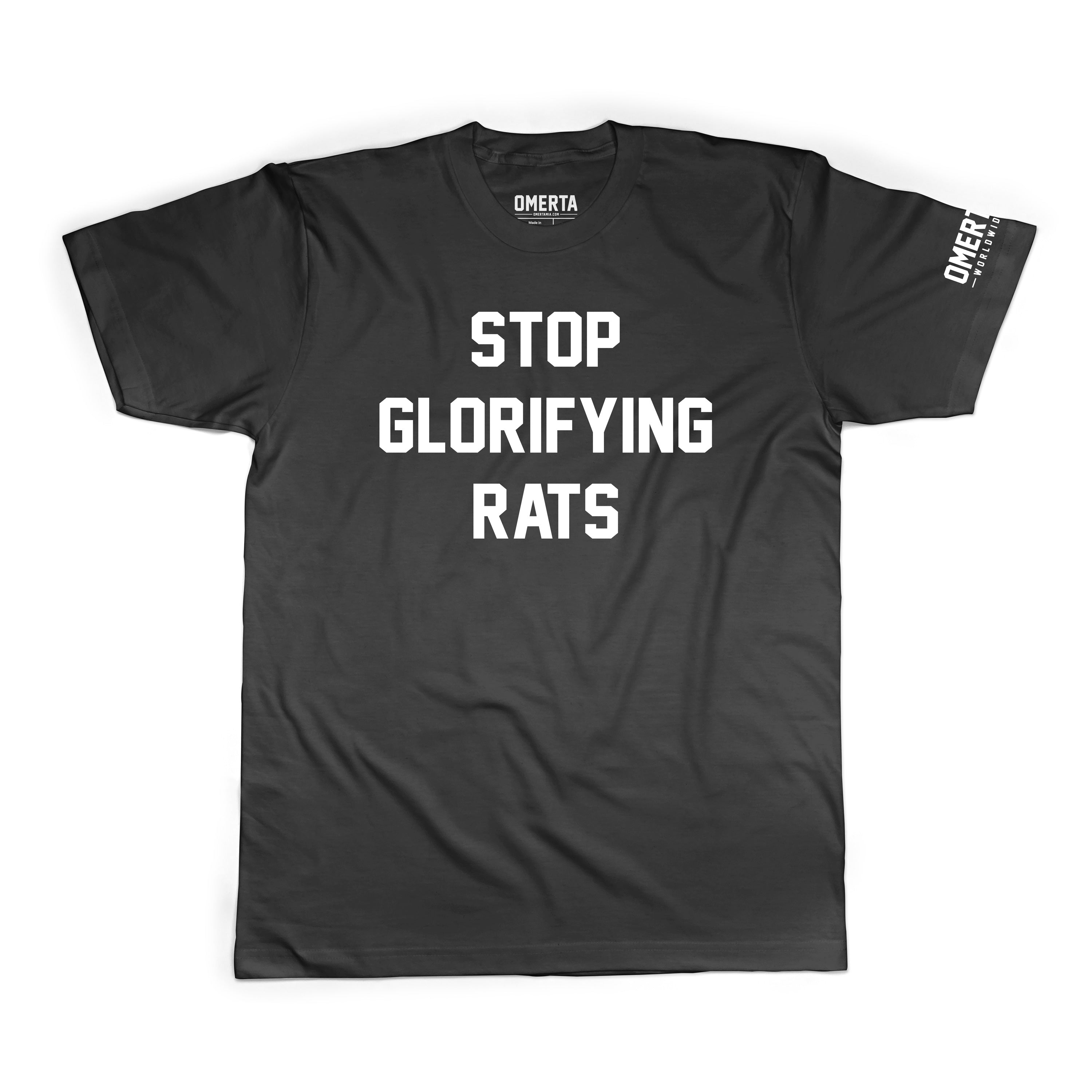 Stop Glorifying Rats World Wide Shirt – Omerta