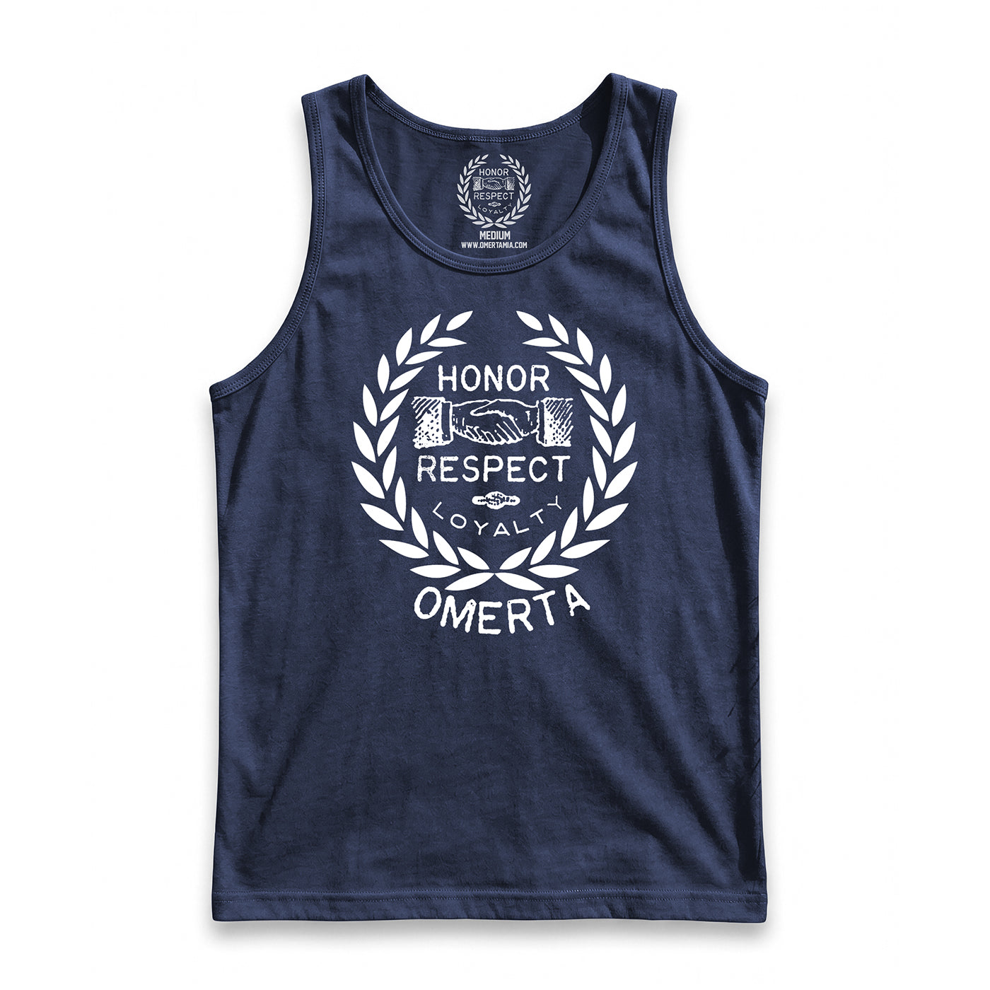 Wreath Navy Tank Top