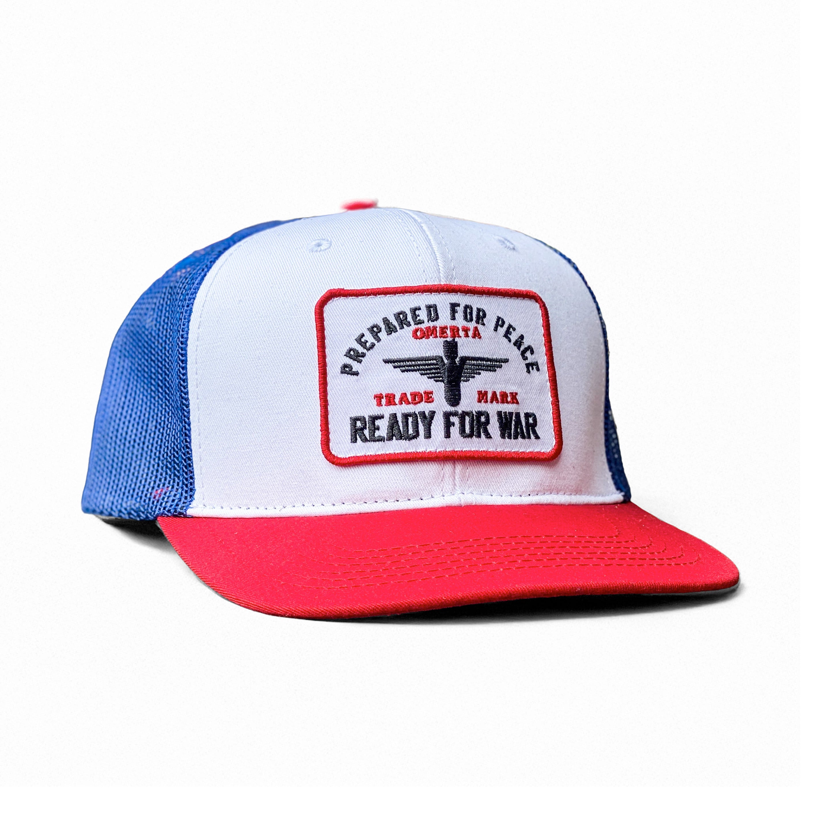 Ready For War Red, White and Blue Meshback Hat