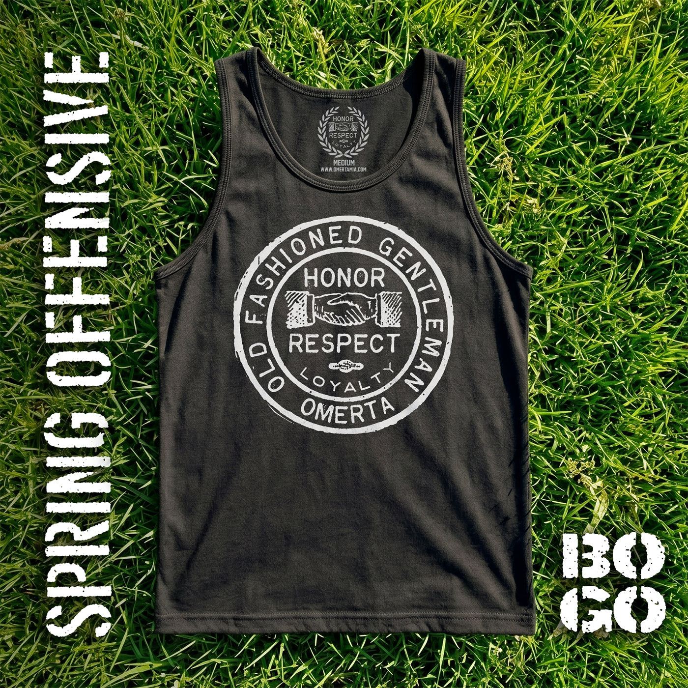 Old Fashioned Gentleman Black Tank Top