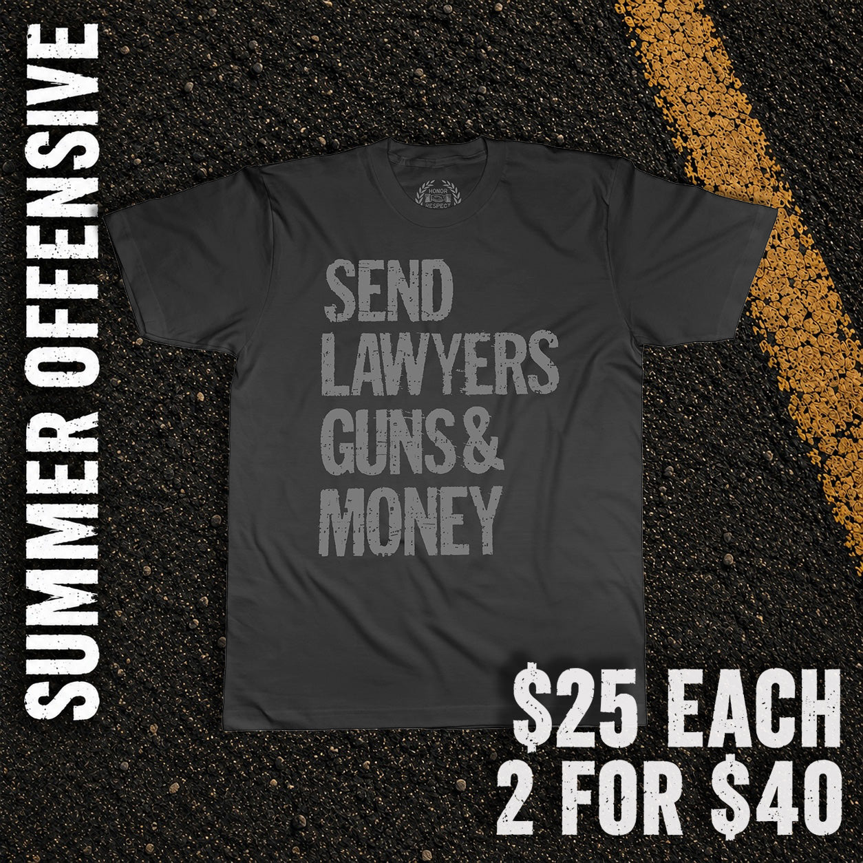 Send Lawyers Guns And Money Black Shirt