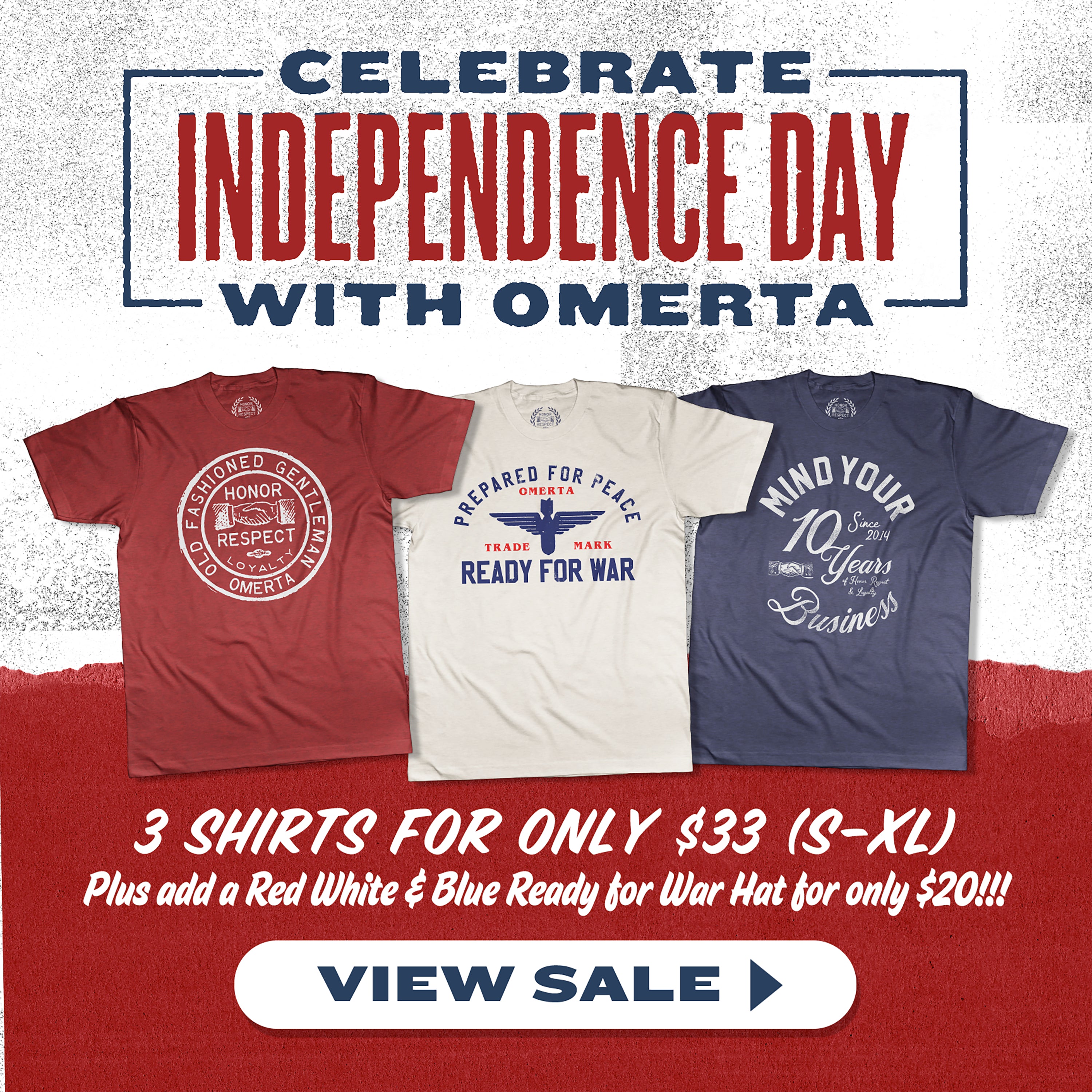 Independence Day Bundle 3 Shirts, $33