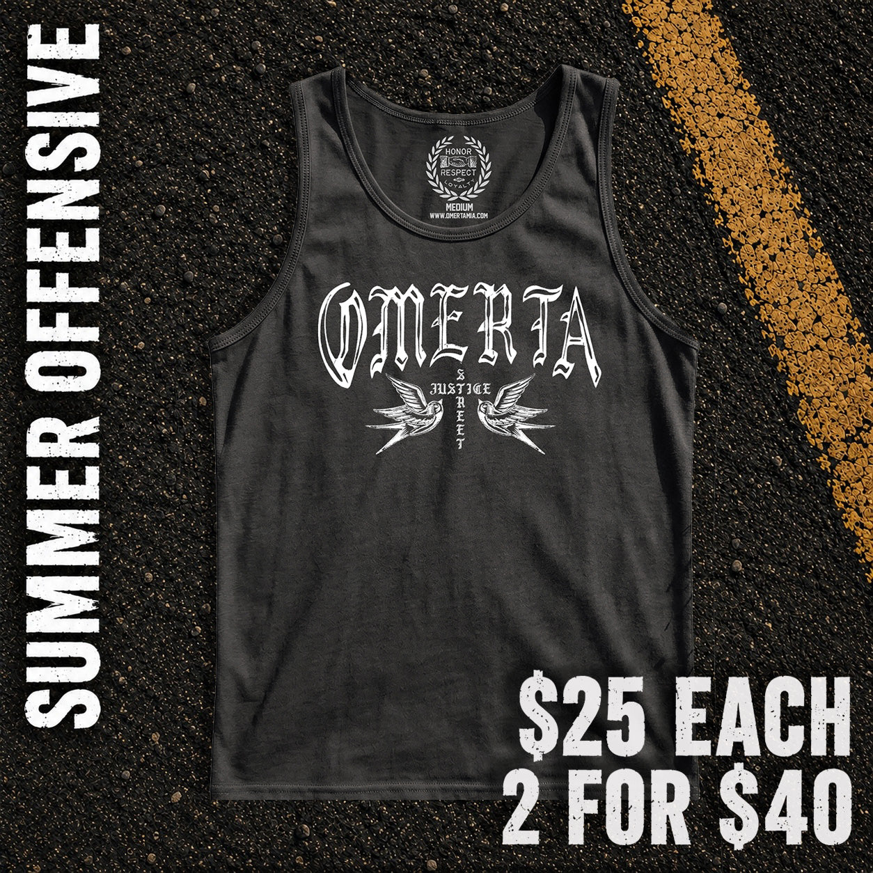 Street Justice OG Black Tank Top