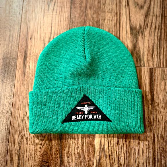 Ready For War Kelly Green Beanie